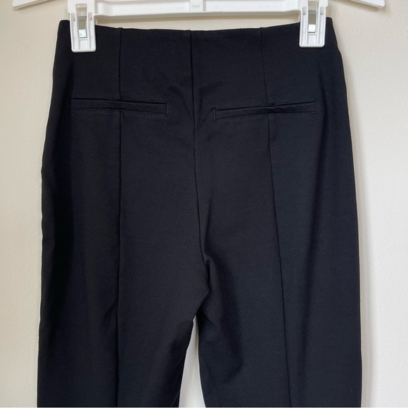 & Other Stories Black Pull On Bootcut Flare Slit Legging Pants Size 4 - Picture 4 of 12
